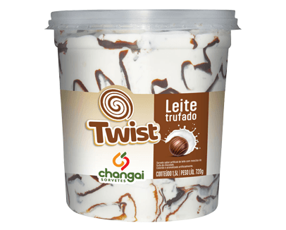 Twist Leite Trufado da linha TWIST da Changai Sorvetes